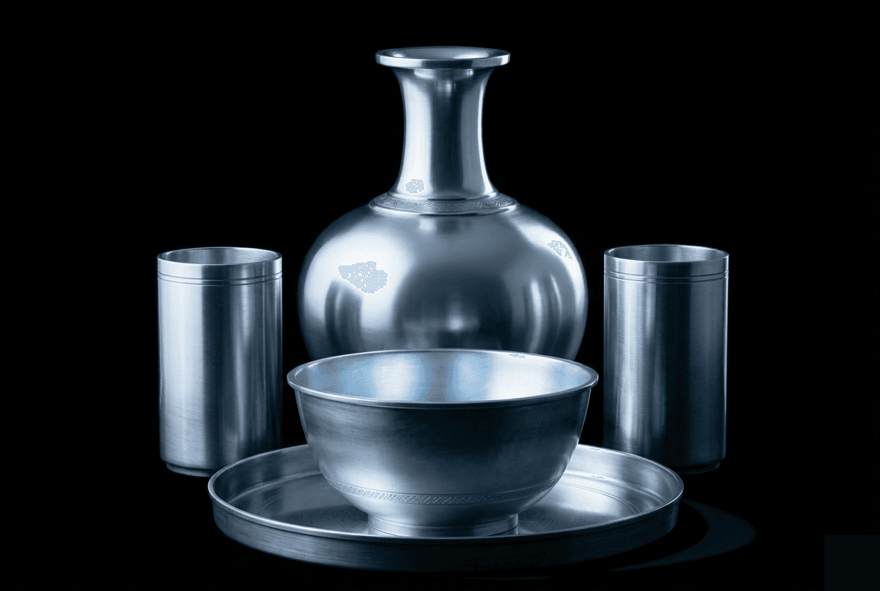 The Table Set · All Four Pieces · Sterling Silver. Sterling Silver · 925. Shilpa Shastra certified.